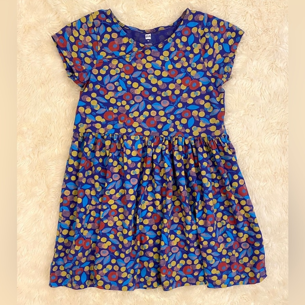 Tea Collection Short Sleeve Wrap Neck Dress